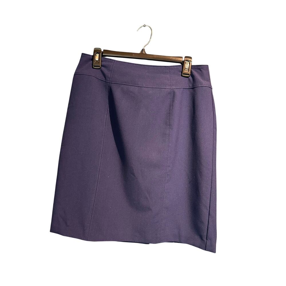 Worthington size 12 navy pencil skirt Classic Timeless Capsule Minimalist